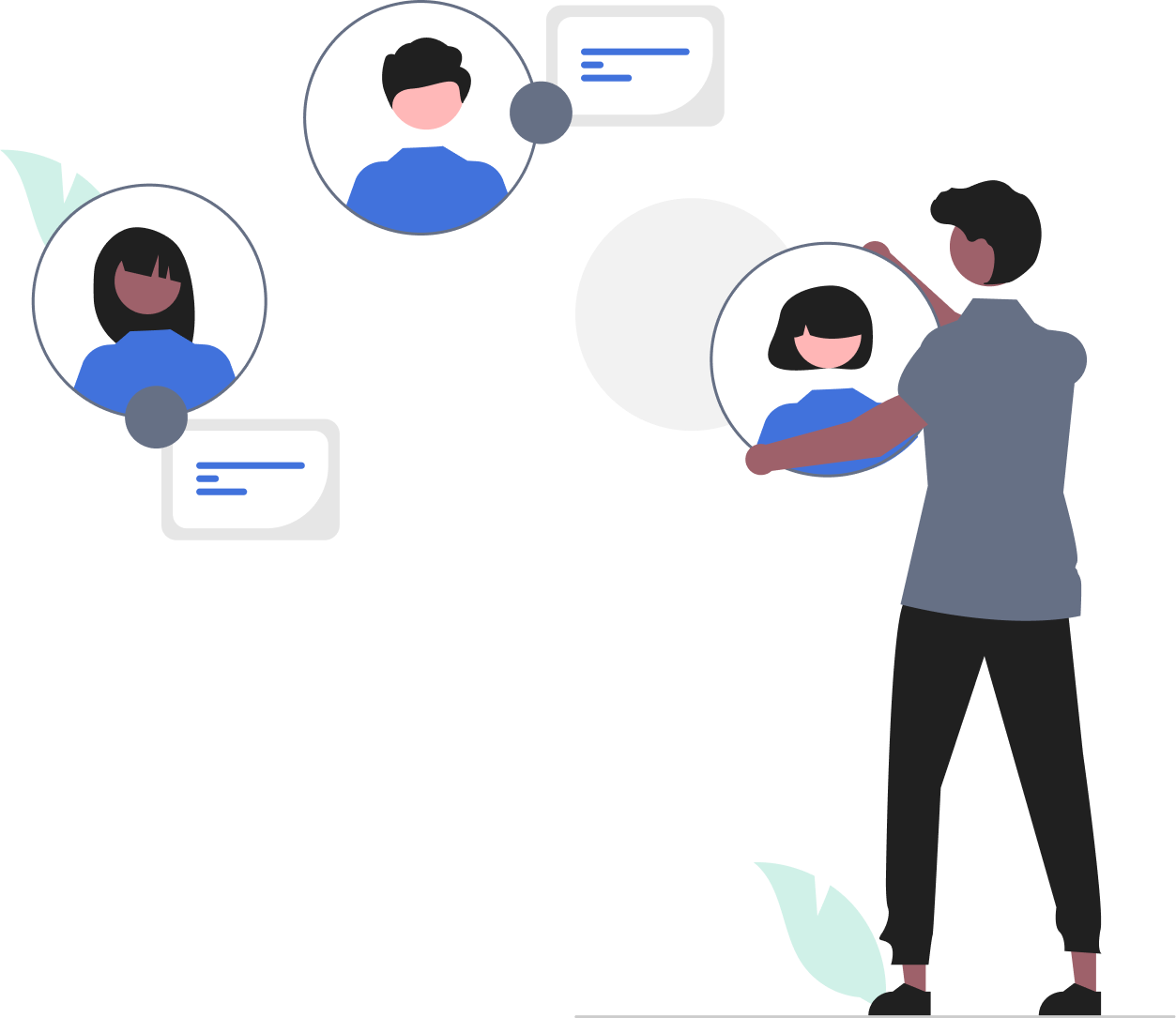 Connecting People Illustration