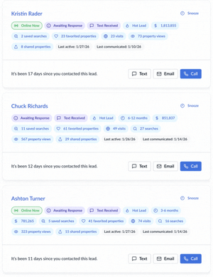 Real Geeks Geek Verified Leads — Lead Feed Cards White BG (Blog Post)