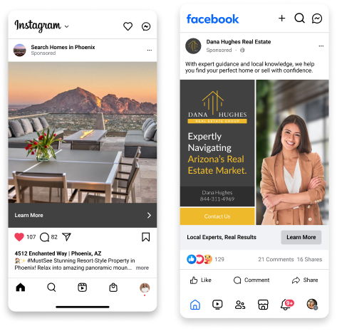 Real Geeks Listing Boost and Brand Boost Graphic Real Geeks Listing Boost and Brand Boost Graphic