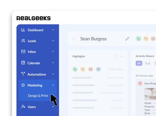 Real Geeks Marketing Studio CRM Graphic sm