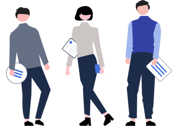 Real Geeks Meet the Team Illustration Real Geeks Meet the Team Illustration