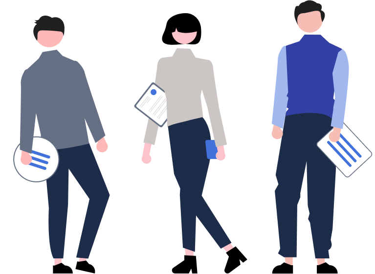 Real Geeks Meet the Team Illustration Real Geeks Meet the Team Illustration