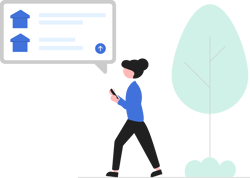 Working On The Go Illustration Working On The Go Illustration