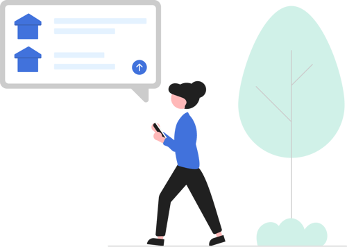 Working On The Go Illustration Working On The Go Illustration