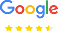 Real Geeks Google Rating White Text