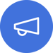 Megaphone Icon Round