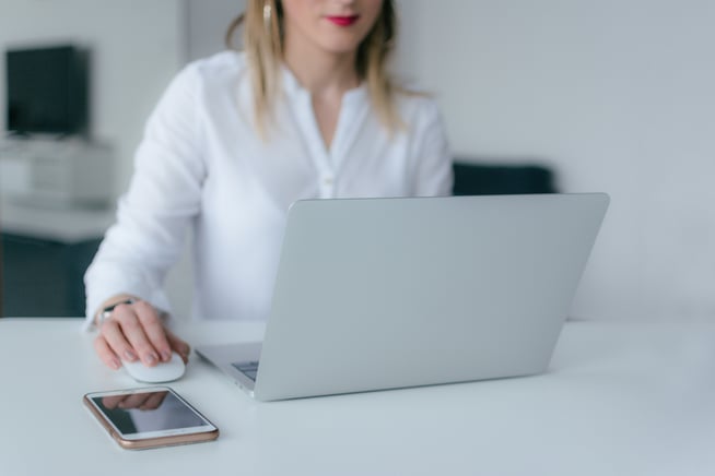 girl on computer