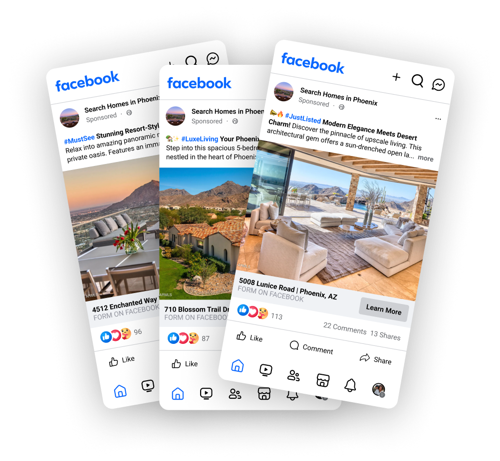 Real Geeks Listing Boost 3-Pack Mockup