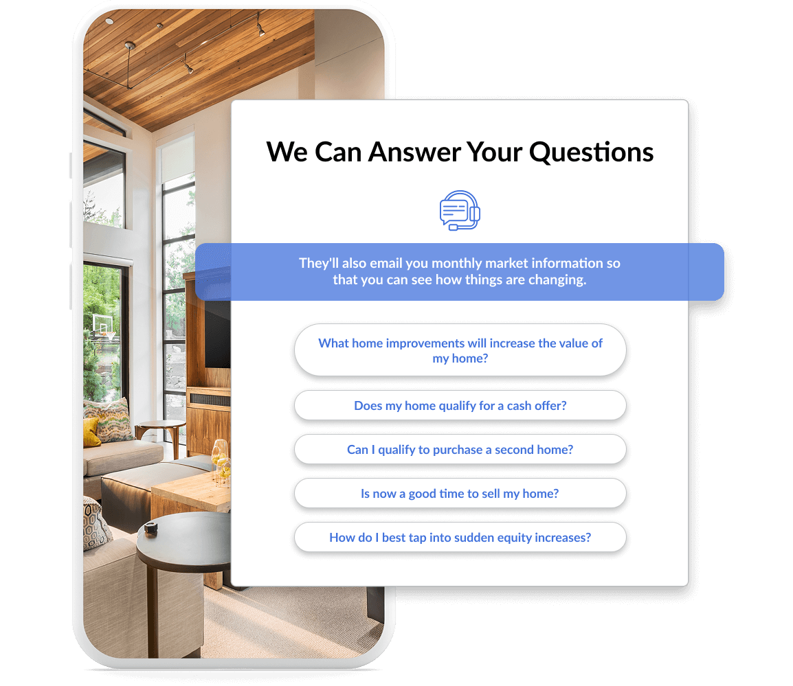 Monthly Market Information EstateIQ Graphic Royal Blue