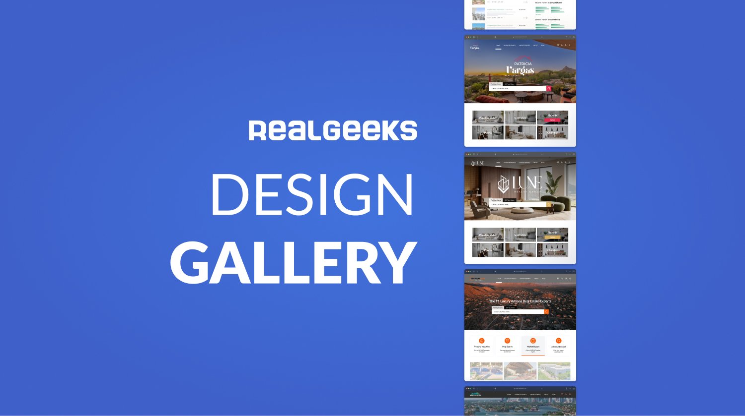 Real Geeks Design Gallery Card Graphic