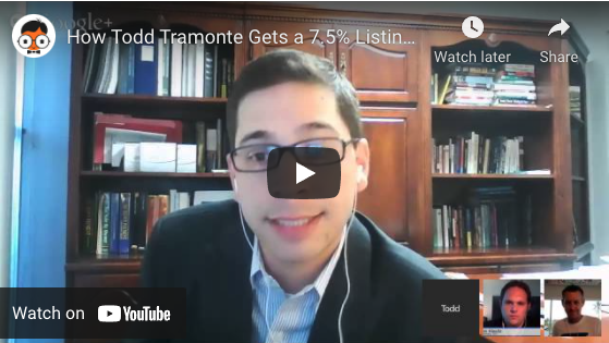 Todd Tramonte Shares How He gets 7.5% Listings