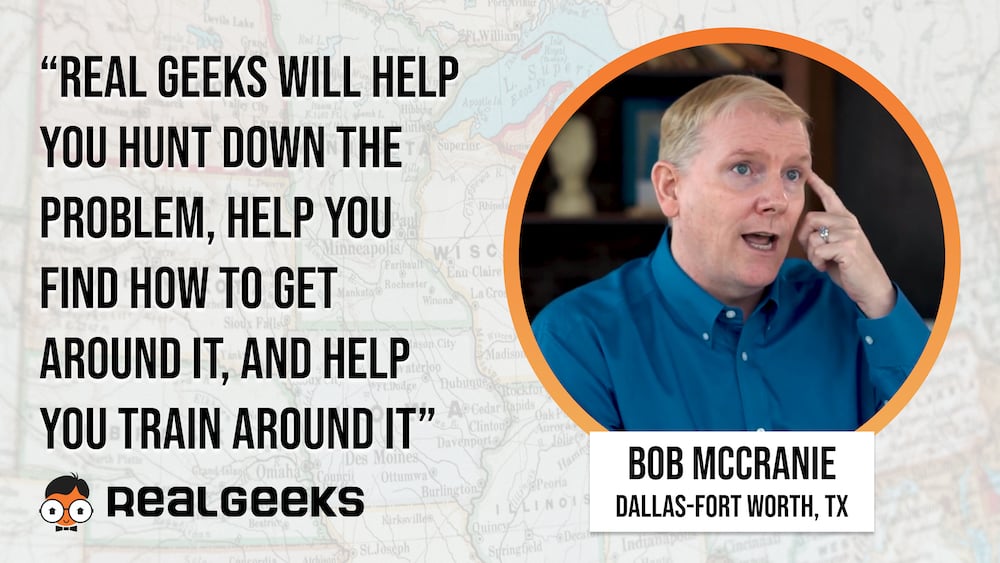 Real Geeks Review: Bob McCranie with Texas Pride Realty Group