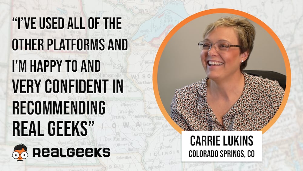 Real Geeks Review: Carrie Lukins of Sell State Alliance Realty, Colorado Springs, Colorado