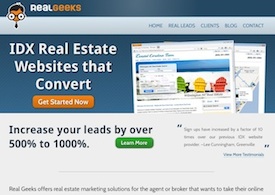 Real Geeks New Site Design